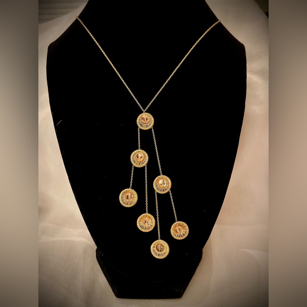 Gold and Quartz necklace